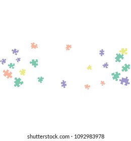 Confetti Background Pattern. Puzzle pieces and big ideas design, vector illustration graphic
