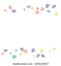 Confetti Background Pattern. Puzzle pieces and big ideas design, vector illustration graphic

