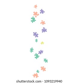 Confetti Background Pattern. Puzzle pieces and big ideas design, vector illustration graphic
