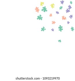 Confetti Background Pattern. Puzzle pieces and big ideas design, vector illustration graphic
