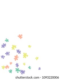 Confetti Background Pattern. Puzzle pieces and big ideas design, vector illustration graphic
