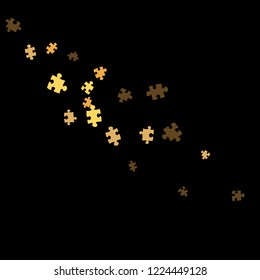 Confetti Background Pattern. Puzzle pieces and big ideas design, vector illustration graphic