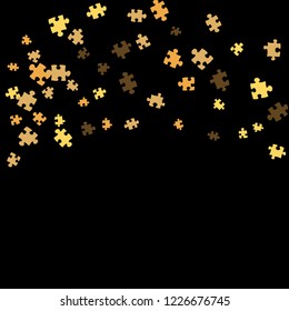 Confetti Background Pattern. Puzzle pieces and big ideas design, vector illustration graphic