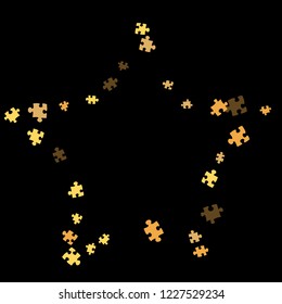 Confetti Background Pattern. Puzzle pieces and big ideas design, vector illustration graphic