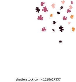 Confetti Background Pattern. Puzzle pieces and big ideas design, vector illustration graphic