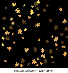Confetti Background Pattern. Puzzle pieces and big ideas design, vector illustration graphic
