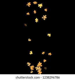 Confetti Background Pattern. Puzzle pieces and big ideas design, vector illustration graphic