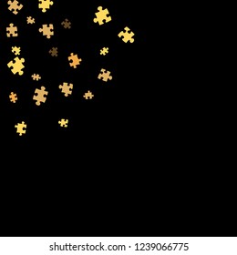 Confetti Background Pattern. Puzzle pieces and big ideas design, vector illustration graphic