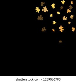Confetti Background Pattern. Puzzle pieces and big ideas design, vector illustration graphic