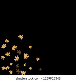 Confetti Background Pattern. Puzzle pieces and big ideas design, vector illustration graphic