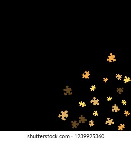 Confetti Background Pattern. Puzzle pieces and big ideas design, vector illustration graphic