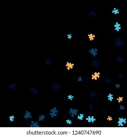 Confetti Background Pattern. Puzzle pieces and big ideas design, vector illustration graphic