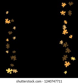 Confetti Background Pattern. Puzzle pieces and big ideas design, vector illustration graphic