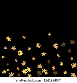 Confetti Background Pattern. Puzzle pieces and big ideas design, vector illustration graphic