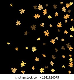 Confetti Background Pattern. Puzzle pieces and big ideas design, vector illustration graphic