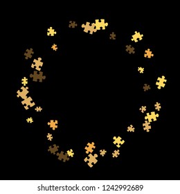 Confetti Background Pattern. Puzzle pieces and big ideas design, vector illustration graphic