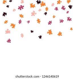 Confetti Background Pattern. Puzzle pieces and big ideas design, vector illustration graphic