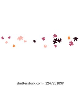 Confetti Background Pattern. Puzzle pieces and big ideas design, vector illustration graphic