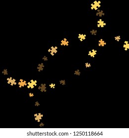 Confetti Background Pattern. Puzzle pieces and big ideas design, vector illustration graphic