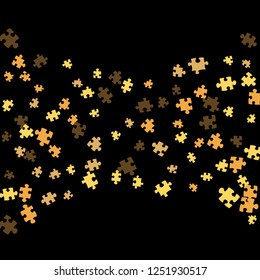 Confetti Background Pattern. Puzzle pieces and big ideas design, vector illustration graphic
