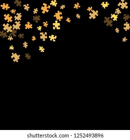 Confetti Background Pattern. Puzzle pieces and big ideas design, vector illustration graphic
