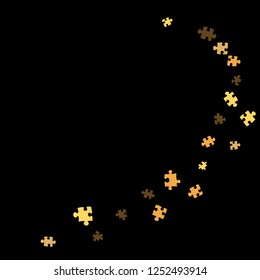 Confetti Background Pattern. Puzzle pieces and big ideas design, vector illustration graphic
