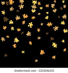 Confetti Background Pattern. Puzzle pieces and big ideas design, vector illustration graphic