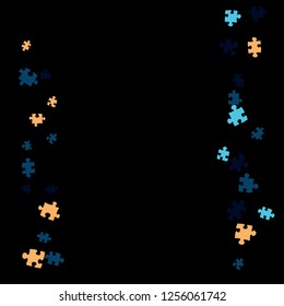 Confetti Background Pattern. Puzzle pieces and big ideas design, vector illustration graphic