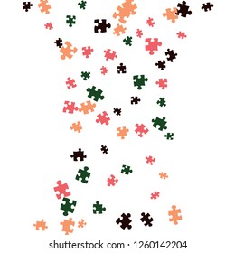 Confetti Background Pattern. Puzzle pieces and big ideas design, vector illustration graphic
