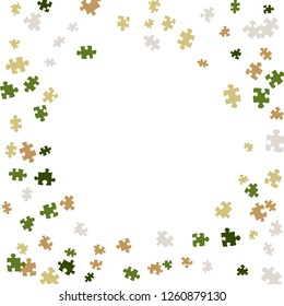 Confetti Background Pattern. Puzzle pieces and big ideas design, vector illustration graphic
