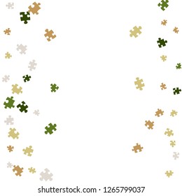 Confetti Background Pattern. Puzzle pieces and big ideas design, vector illustration graphic
