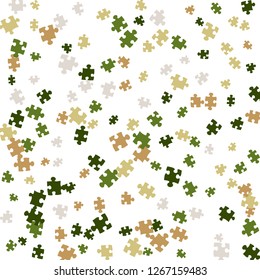 Confetti Background Pattern. Puzzle pieces and big ideas design, vector illustration graphic
