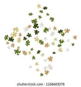 Confetti Background Pattern. Puzzle pieces and big ideas design, vector illustration graphic
