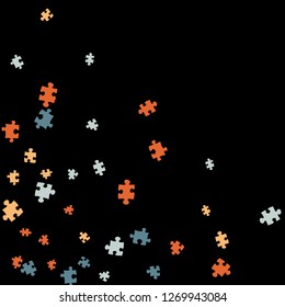 Confetti Background Pattern. Puzzle pieces and big ideas design, vector illustration graphic
