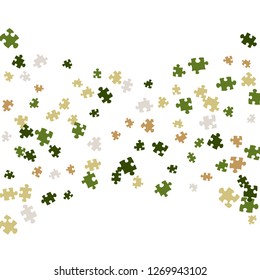 Confetti Background Pattern. Puzzle pieces and big ideas design, vector illustration graphic
