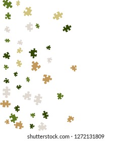 Confetti Background Pattern. Puzzle pieces and big ideas design, vector illustration graphic
