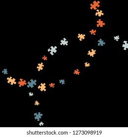 Confetti Background Pattern. Puzzle pieces and big ideas design, vector illustration graphic
