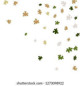 Confetti Background Pattern. Puzzle pieces and big ideas design, vector illustration graphic
