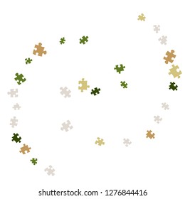 Confetti Background Pattern. Puzzle pieces and big ideas design, vector illustration graphic