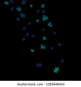 Confetti Background Pattern. Puzzle pieces and big ideas design, vector illustration graphic
