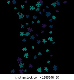 Confetti Background Pattern. Puzzle pieces and big ideas design, vector illustration graphic
