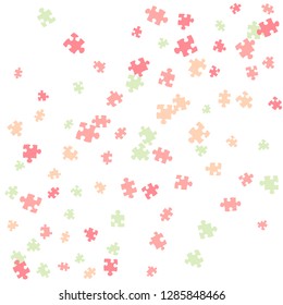 Confetti Background Pattern. Puzzle pieces and big ideas design, vector illustration graphic
