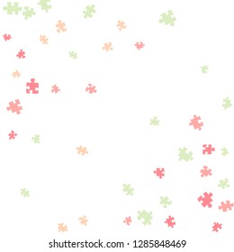 Confetti Background Pattern. Puzzle pieces and big ideas design, vector illustration graphic
