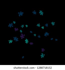 Confetti Background Pattern. Puzzle pieces and big ideas design, vector illustration graphic
