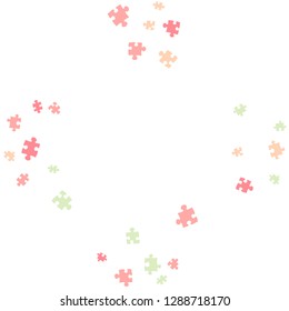 Confetti Background Pattern. Puzzle pieces and big ideas design, vector illustration graphic
