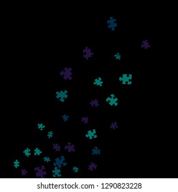 Confetti Background Pattern. Puzzle pieces and big ideas design, vector illustration graphic
