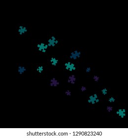 Confetti Background Pattern. Puzzle pieces and big ideas design, vector illustration graphic
