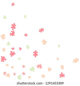 Confetti Background Pattern. Puzzle pieces and big ideas design, vector illustration graphic
