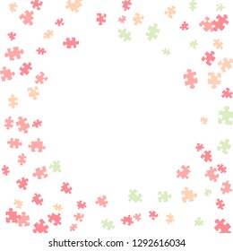 Confetti Background Pattern. Puzzle pieces and big ideas design, vector illustration graphic
