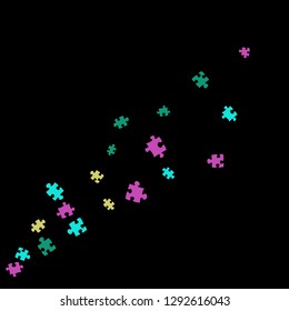 Confetti Background Pattern. Puzzle pieces and big ideas design, vector illustration graphic
